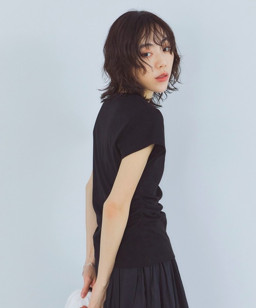 サイドギャザーカットTシャツ（Tシャツ/カットソー）｜LIENCOEUR
