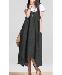 2WAYワンピサルエルデニムサロペット