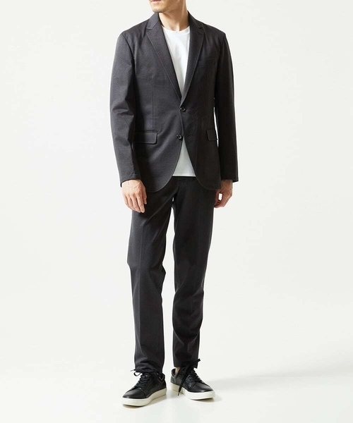 MICHEL KLEIN HOMME (ミッシェルクランオム)の「【セットアップ】メッシュストレッチテーラードジャケット(テーラードジャケット・メンズ・ネイビー/ダークグレー/ブルー・MEDIUM/X-LARGE/LARGE)」の5枚目の写真