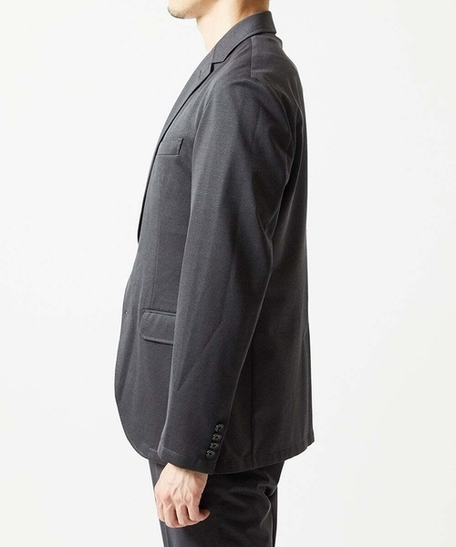 MICHEL KLEIN HOMME (ミッシェルクランオム)の「【セットアップ】メッシュストレッチテーラードジャケット(テーラードジャケット・メンズ・ネイビー/ダークグレー/ブルー・MEDIUM/X-LARGE/LARGE)」の6枚目の写真