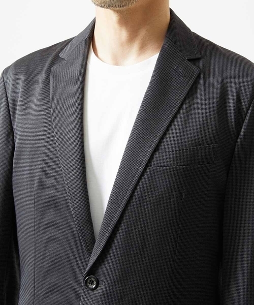MICHEL KLEIN HOMME (ミッシェルクランオム)の「【セットアップ】メッシュストレッチテーラードジャケット(テーラードジャケット・メンズ・ネイビー/ダークグレー/ブルー・MEDIUM/X-LARGE/LARGE)」の8枚目の写真