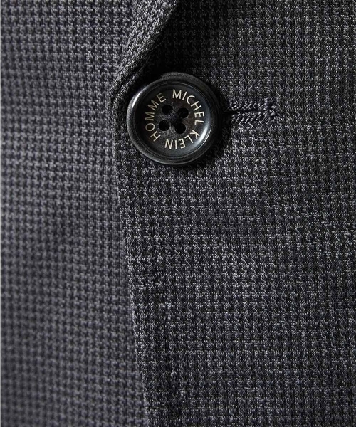 MICHEL KLEIN HOMME (ミッシェルクランオム)の「【セットアップ】メッシュストレッチテーラードジャケット(テーラードジャケット・メンズ・ネイビー/ダークグレー/ブルー・MEDIUM/X-LARGE/LARGE)」の12枚目の写真