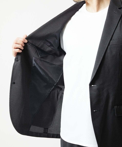 MICHEL KLEIN HOMME (ミッシェルクランオム)の「【セットアップ】メッシュストレッチテーラードジャケット(テーラードジャケット・メンズ・ネイビー/ダークグレー/ブルー・MEDIUM/X-LARGE/LARGE)」の14枚目の写真