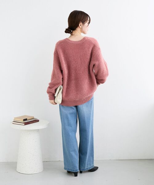 le.coeur blanc(ルクールブラン)の「タックワイドデニムパンツ(デニムパンツ・レディース・ブルー/サックスブルー・38/36)」の11枚目の写真