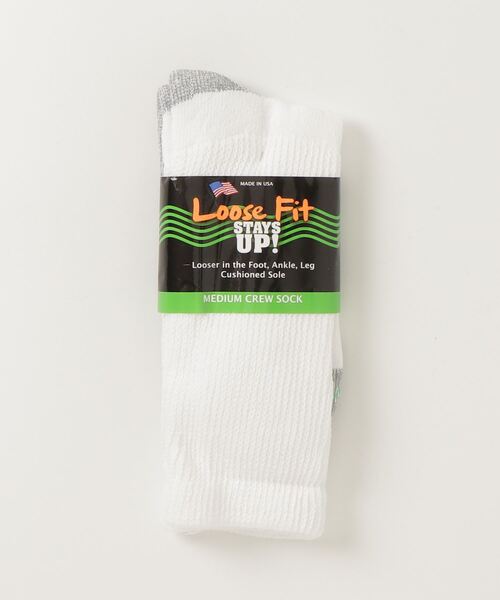 fridge（フリッジ）の「【Extra Wide Socks】 エクストラ ワイド ソックス Loose Fit Stays Up Cotton Casual Crew Socks（ソックス/靴下・メンズ・ネイビー/ホワイト/タン/ブラック・ONE SIZE）」の3枚目の写真