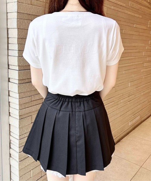 INGNI(イング)の「レースレイヤープリーツスカパン(スカート・レディース・ベージュ/ブラック/グレー・FREE)」の14枚目の写真