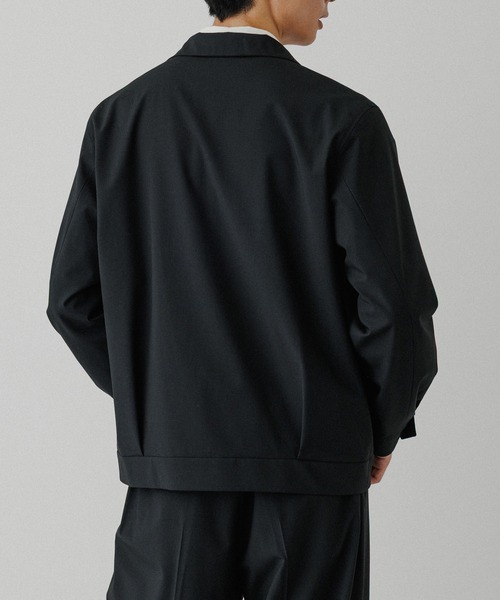 ADAM ET ROPE'(アダムエロペ)の「【DELEGANT】スタンドカラー ジップアップ ブルゾン / セットアップ対応(ブルゾン・メンズ・ブラック/ダークブラウン/ブラウン系その他3・S/L/M)」の5枚目の写真