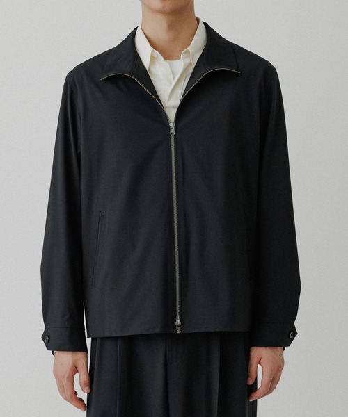 ADAM ET ROPE'(アダムエロペ)の「【DELEGANT】スタンドカラー ジップアップ ブルゾン / セットアップ対応(ブルゾン・メンズ・ブラック/ダークブラウン/ブラウン系その他3・S/L/M)」の7枚目の写真
