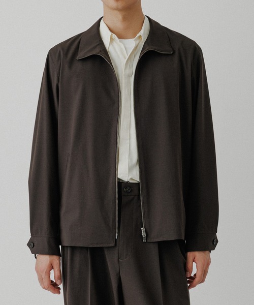 ADAM ET ROPE'(アダムエロペ)の「【DELEGANT】スタンドカラー ジップアップ ブルゾン / セットアップ対応(ブルゾン・メンズ・ブラック/ダークブラウン/ブラウン系その他3・S/L/M)」の10枚目の写真