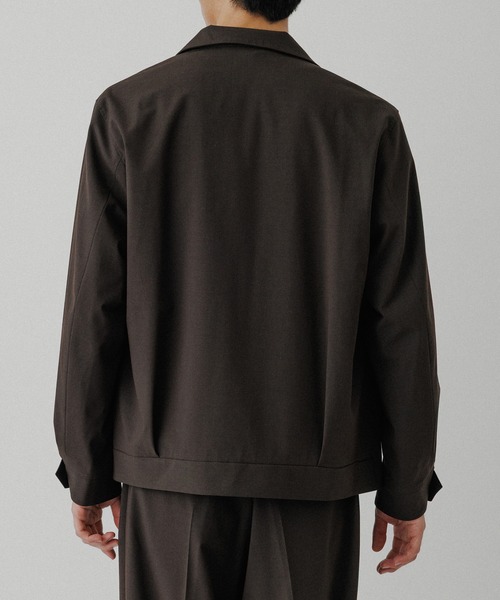 ADAM ET ROPE'(アダムエロペ)の「【DELEGANT】スタンドカラー ジップアップ ブルゾン / セットアップ対応(ブルゾン・メンズ・ブラック/ダークブラウン/ブラウン系その他3・S/L/M)」の11枚目の写真