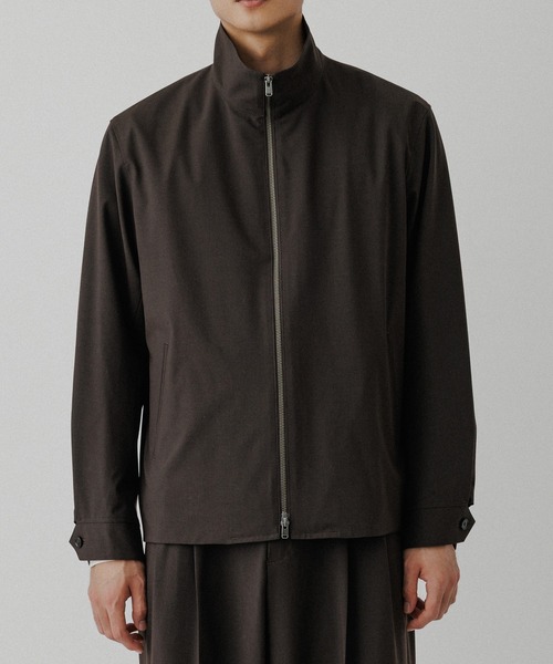 ADAM ET ROPE'(アダムエロペ)の「【DELEGANT】スタンドカラー ジップアップ ブルゾン / セットアップ対応(ブルゾン・メンズ・ブラック/ダークブラウン/ブラウン系その他3・S/L/M)」の13枚目の写真