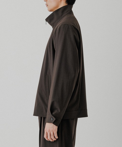 ADAM ET ROPE'(アダムエロペ)の「【DELEGANT】スタンドカラー ジップアップ ブルゾン / セットアップ対応(ブルゾン・メンズ・ブラック/ダークブラウン/ブラウン系その他3・S/L/M)」の14枚目の写真