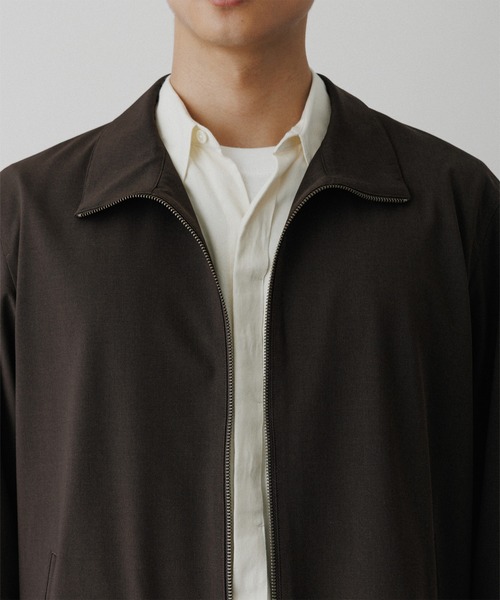 ADAM ET ROPE'(アダムエロペ)の「【DELEGANT】スタンドカラー ジップアップ ブルゾン / セットアップ対応(ブルゾン・メンズ・ブラック/ダークブラウン/ブラウン系その他3・S/L/M)」の16枚目の写真