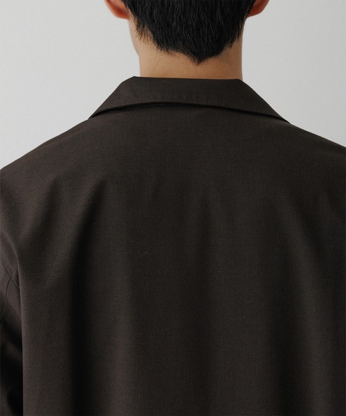 ADAM ET ROPE'(アダムエロペ)の「【DELEGANT】スタンドカラー ジップアップ ブルゾン / セットアップ対応(ブルゾン・メンズ・ブラック/ダークブラウン/ブラウン系その他3・S/L/M)」の17枚目の写真