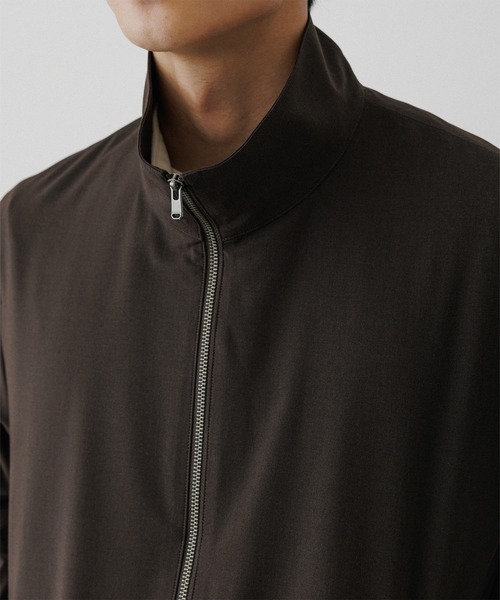 ADAM ET ROPE'(アダムエロペ)の「【DELEGANT】スタンドカラー ジップアップ ブルゾン / セットアップ対応(ブルゾン・メンズ・ブラック/ダークブラウン/ブラウン系その他3・S/L/M)」の19枚目の写真
