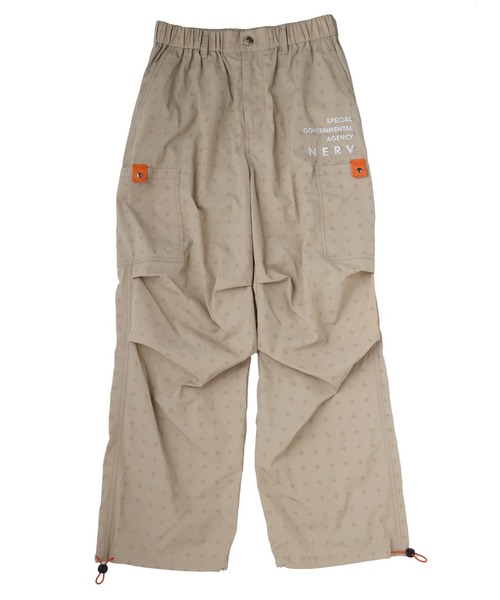 RADIO EVA(ラヂオエヴァ)の「RADIO EVA A298 NERV Cross Cargo Pants(カーゴパンツ・メンズ・ブラック/ベージュ・MEDIUM/LARGE/SMALL)」の2枚目の写真