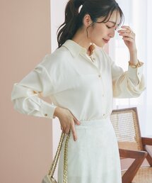La boutique BonBon | 【美人見えシャツ】ライトサテンシャツ(シャツ/ブラウス)