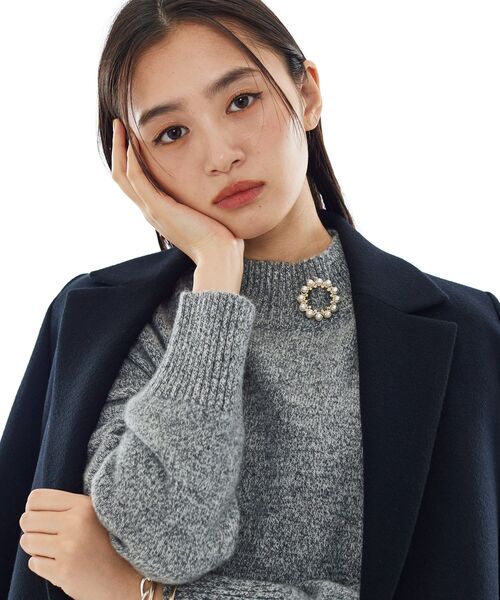 INDIVI（インディヴィ）の「【セレモニー／デイリー】パール調リングブローチ（ブローチ/コサージュ・レディース・ゴールド/シルバー・00）」の9枚目の写真