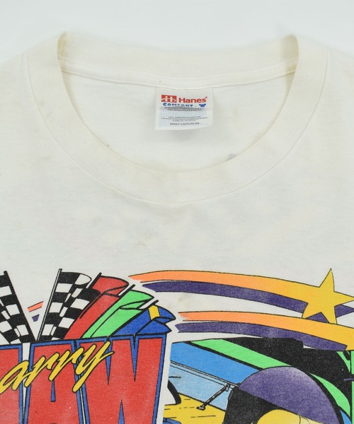 LABORATORY R(ラボラトリーアール)の「【USED】90’s Hanes “Larry shaw” レーシング Tシャツ(Tシャツ/カットソー・メンズ・ホワイト・LARGE)」の16枚目の写真