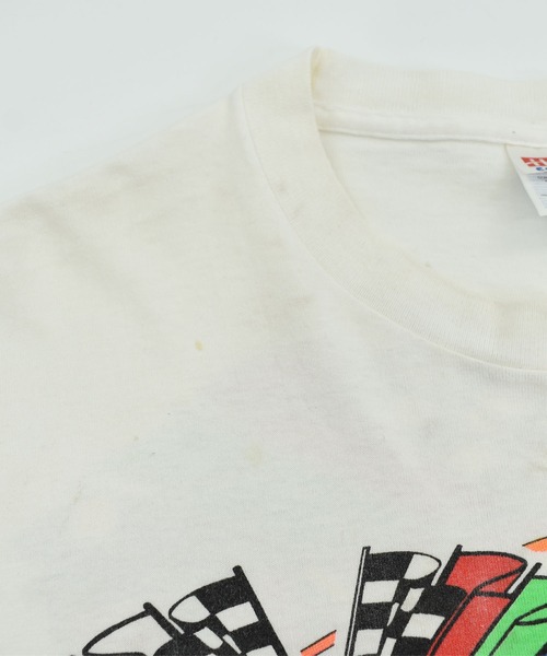 LABORATORY R(ラボラトリーアール)の「【USED】90’s Hanes “Larry shaw” レーシング Tシャツ(Tシャツ/カットソー・メンズ・ホワイト・LARGE)」の14枚目の写真