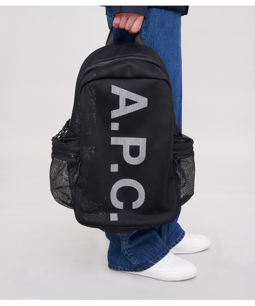 A.P.C.（アーペーセー）の「SAC A DOS TECH REBOUND（バックパック/リュック・メンズ・ブラック/ブラウン・ONESIZE）」の4枚目の写真