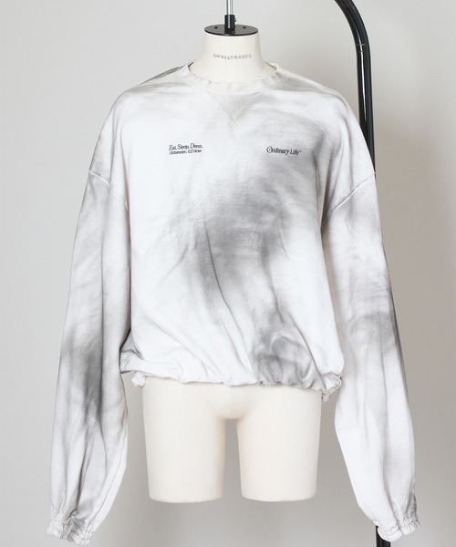 SHINYAKOZUKA（シンヤコヅカ）の「WASHED ORDINARY HOME HIS CREW（スウェット・メンズ・ブラック系その他/オートミール・SMALL/MEDIUM/LARGE）」の2枚目の写真