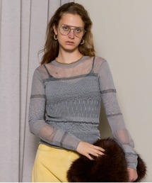 Printed Knit Tops/プリントニットトップス【MAISON SPECIAL