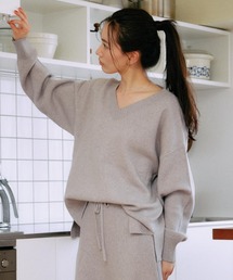 ムラサキスポーツ（ムラサキスポーツ）の「RIKKA FEMME/リッカファム Vネックニット セーター RF25FW13（ニット/セーター・レディース）」