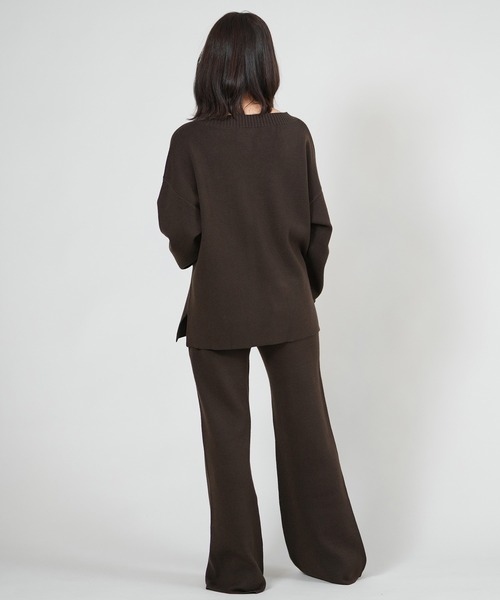 ムラサキスポーツ(ムラサキスポーツ)の「RIKKA FEMME/リッカファム Vネックニット セーター RF25FW13(ニット/セーター・レディース・グレー/ベージュ/ブラウン・FREE)」の9枚目の写真