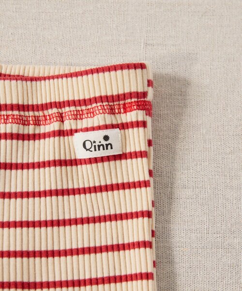 CIAOPANIC TYPY（チャオパニックティピー）の「【BABY】【Qinn】ボーダーリブレギンスパンツ（その他パンツ・キッズ・レッド/ネイビー・90/100/80）」の5枚目の写真