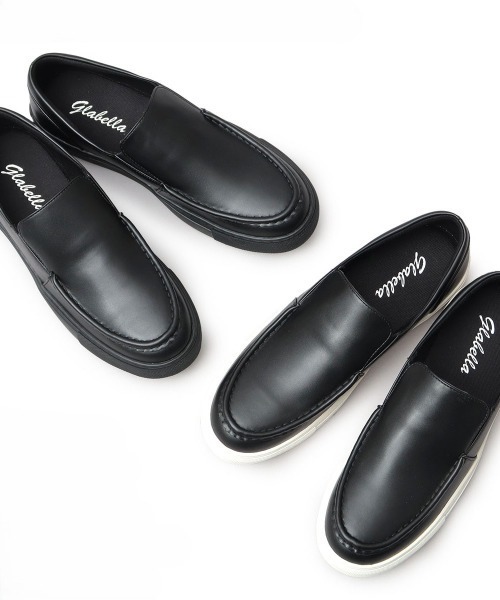 BACKYARD FAMILY（バックヤードファミリー）の「glabella MOCCASIN SLIP-ON SNEAKERS（モカシン/デッキシューズ・メンズ・ブラック系その他/ブラック・S/M/L）」の5枚目の写真