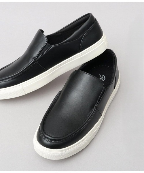 BACKYARD FAMILY（バックヤードファミリー）の「glabella MOCCASIN SLIP-ON SNEAKERS（モカシン/デッキシューズ・メンズ・ブラック系その他/ブラック・S/M/L）」の6枚目の写真
