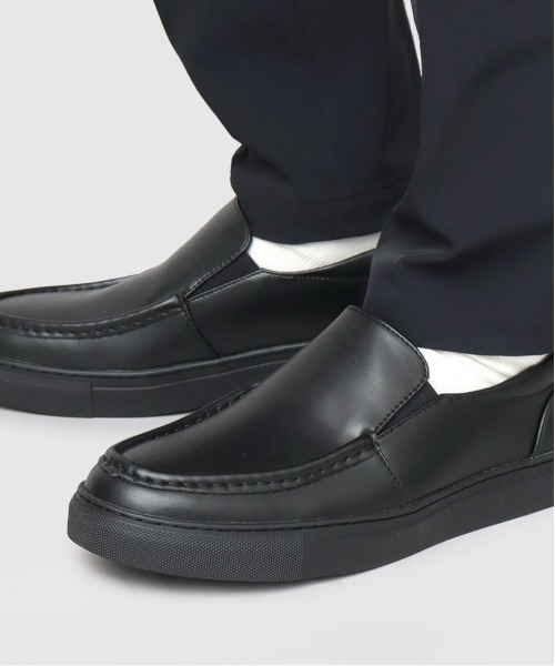 BACKYARD FAMILY（バックヤードファミリー）の「glabella MOCCASIN SLIP-ON SNEAKERS（モカシン/デッキシューズ・メンズ・ブラック系その他/ブラック・S/M/L）」の7枚目の写真