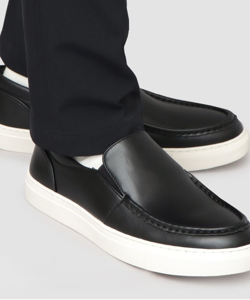 BACKYARD FAMILY（バックヤードファミリー）の「glabella MOCCASIN SLIP-ON SNEAKERS（モカシン/デッキシューズ・メンズ・ブラック系その他/ブラック・S/M/L）」の8枚目の写真