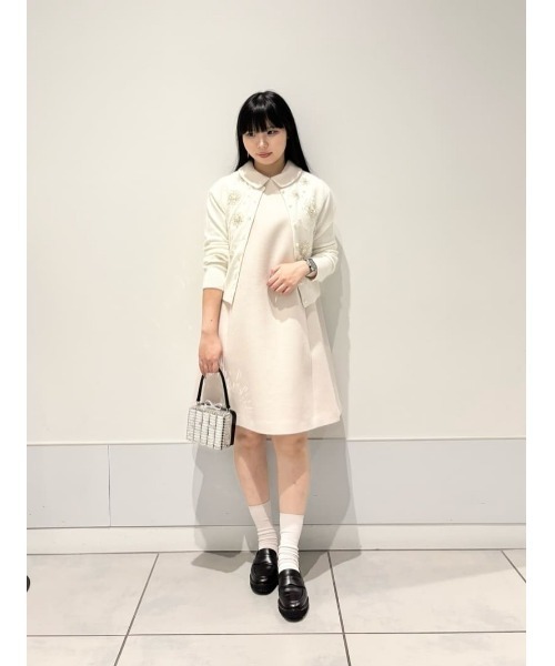 LOULOU WILLOUGHBY】ビーバーステンカラーワンピース（ワンピース