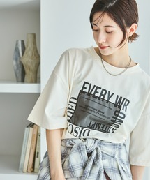 LAKOLE | オーガンジープリントT / 580271(Tシャツ/カットソー)