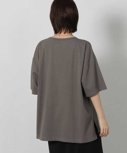 LAKOLE（ラコレ）の「オーガンジープリントＴ / 580271（Tシャツ/カットソー・レディース・ピンク/チャコール/オフホワイト・FREE）」の13枚目の写真