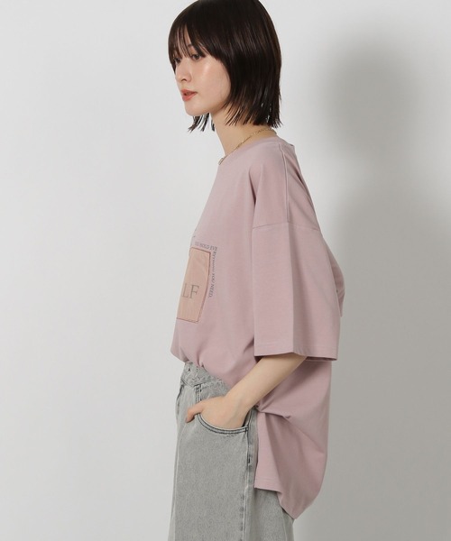 LAKOLE（ラコレ）の「オーガンジープリントＴ / 580271（Tシャツ/カットソー・レディース・ピンク/チャコール/オフホワイト・FREE）」の17枚目の写真