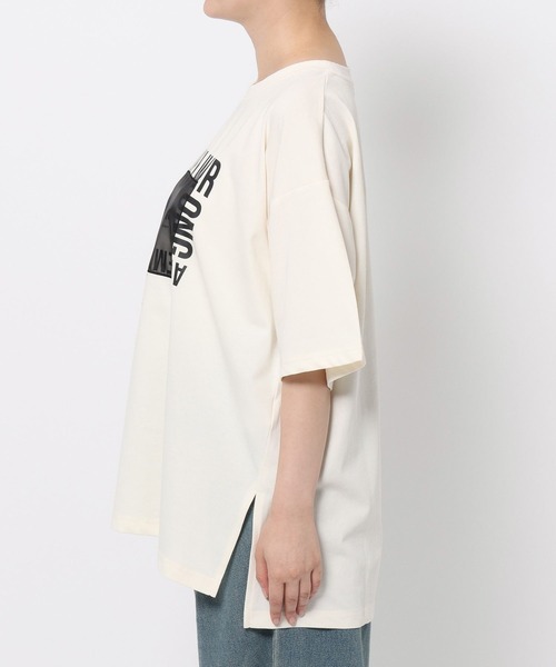 LAKOLE（ラコレ）の「オーガンジープリントＴ / 580271（Tシャツ/カットソー・レディース・ピンク/チャコール/オフホワイト・FREE）」の20枚目の写真