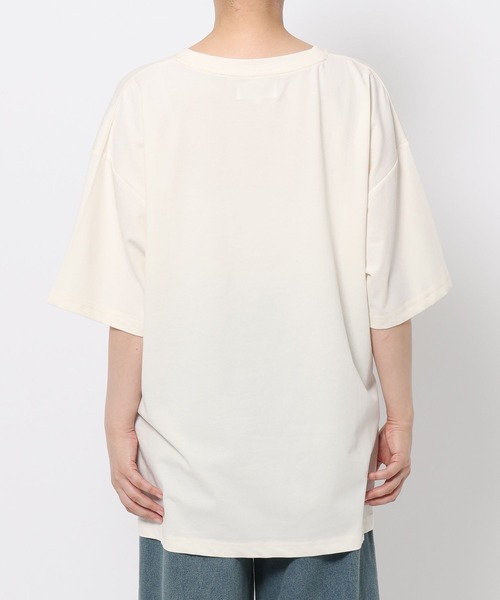 LAKOLE（ラコレ）の「オーガンジープリントＴ / 580271（Tシャツ/カットソー・レディース・ピンク/チャコール/オフホワイト・FREE）」の21枚目の写真