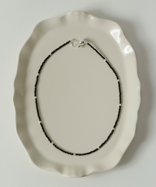 emesuelee(エメスーリー)の「silver925 black spinel necklace シルバー925(ネックレス・レディース・ブラック・フリー)」の1枚目の写真
