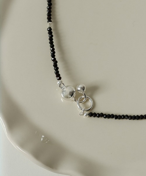 emesuelee(エメスーリー)の「silver925 black spinel necklace シルバー925(ネックレス・レディース・ブラック・フリー)」の7枚目の写真