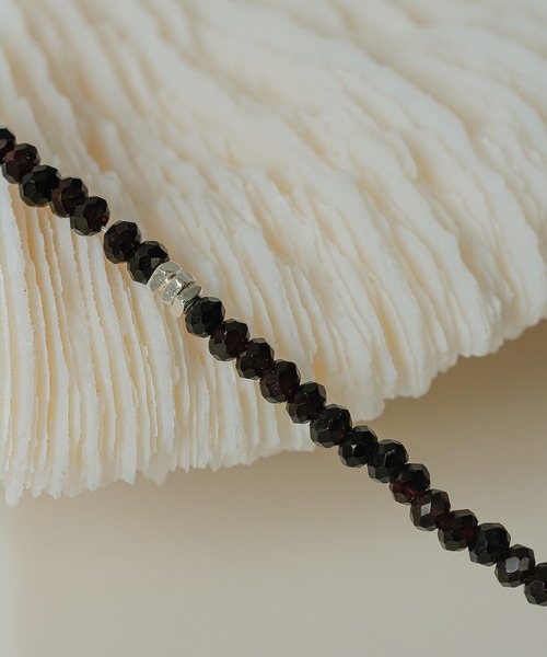emesuelee(エメスーリー)の「silver925 black spinel necklace シルバー925(ネックレス・レディース・ブラック・フリー)」の9枚目の写真