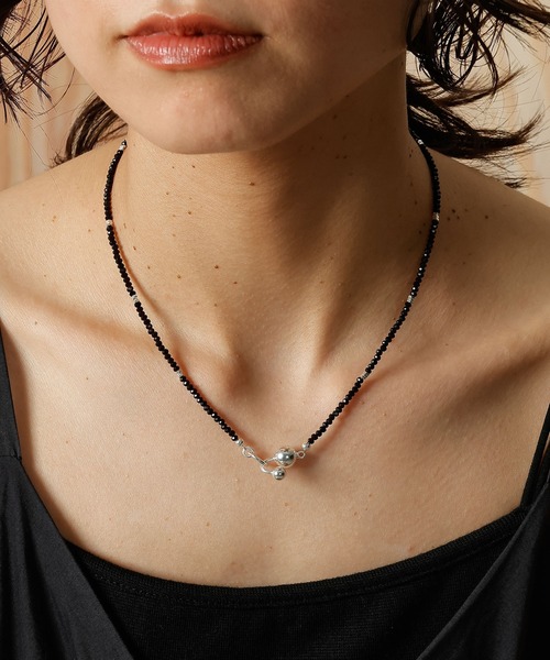 emesuelee(エメスーリー)の「silver925 black spinel necklace シルバー925(ネックレス・レディース・ブラック・フリー)」の4枚目の写真