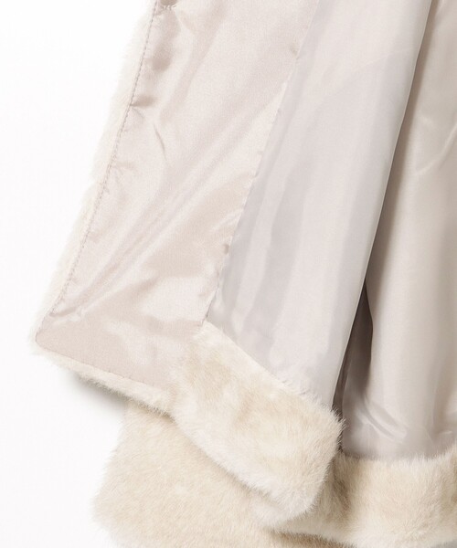 BEAMS HEART（ビームスハート）の「【WEB限定】フェイクファーノーカラージャケット（ノーカラージャケット・レディース・ブラウン/ホワイト系その他5・FREE）」の14枚目の写真