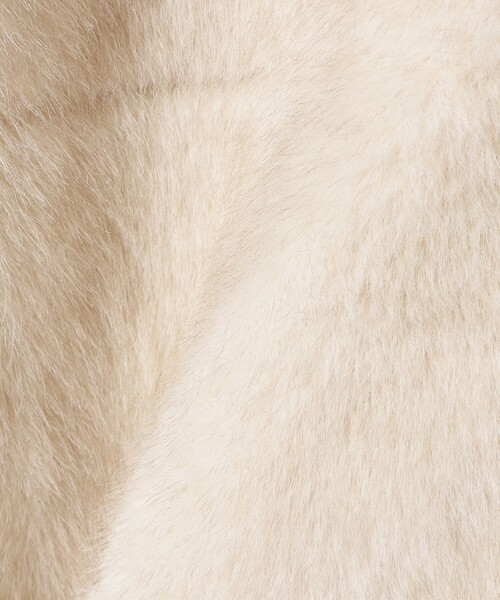 BEAMS HEART（ビームスハート）の「【WEB限定】フェイクファーノーカラージャケット（ノーカラージャケット・レディース・ブラウン/ホワイト系その他5・FREE）」の16枚目の写真