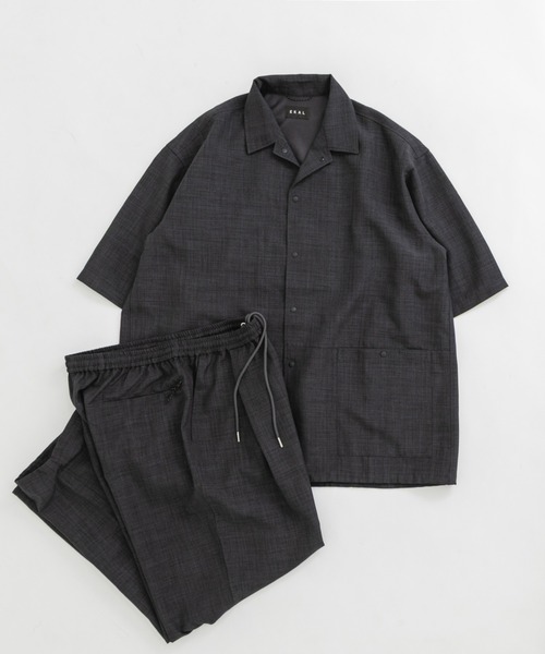 EKAL（エカル）の「『吸水速乾/UVカット/UR TECH』ハイツイストトラウザー（その他パンツ・メンズ・チャコール/グレー・LARGE/MEDIUM）」の4枚目の写真