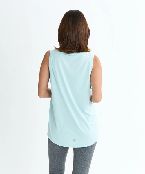ROXY(ロキシー)の「GOOD VIBES TANK/ロキシー水陸両用速乾UVケアフロントプリントノースリーブ・タンクトップ(水着)(タンクトップ・レディース・ブラック/ミント/ホワイト・LARGE/MEDIUM/SMALL)」の7枚目の写真