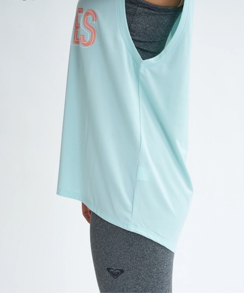 ROXY(ロキシー)の「GOOD VIBES TANK/ロキシー水陸両用速乾UVケアフロントプリントノースリーブ・タンクトップ(水着)(タンクトップ・レディース・ブラック/ミント/ホワイト・LARGE/MEDIUM/SMALL)」の10枚目の写真