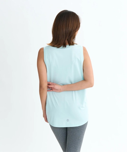 ROXY(ロキシー)の「GOOD VIBES TANK/ロキシー水陸両用速乾UVケアフロントプリントノースリーブ・タンクトップ(水着)(タンクトップ・レディース・ブラック/ミント/ホワイト・LARGE/MEDIUM/SMALL)」の5枚目の写真